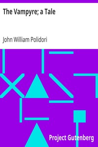 5.The Vampyre; a Tale by John William Polidori